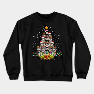 Schnauzer Dogs Tree Christmas Sweater Xmas Crewneck Sweatshirt